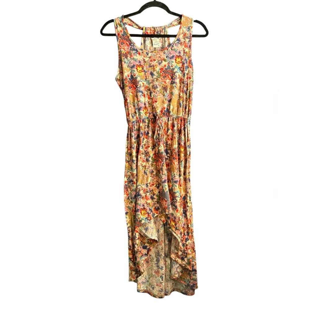 American Rag Orange Yellow Asymmetrical Sundress